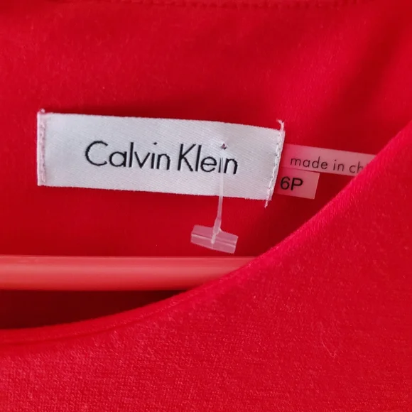 Calvin Klein Little Red Holiday Dress 6P - Picture 4 of 7